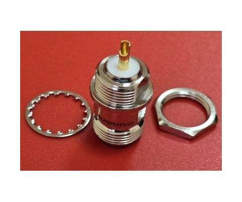 N-Female RG-402 connector with solder thread