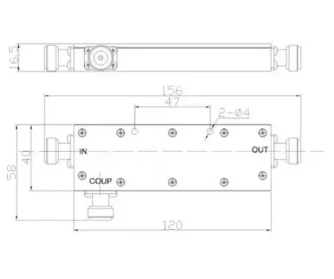 Спрямований відгалужувач Directional Coupler -15dB